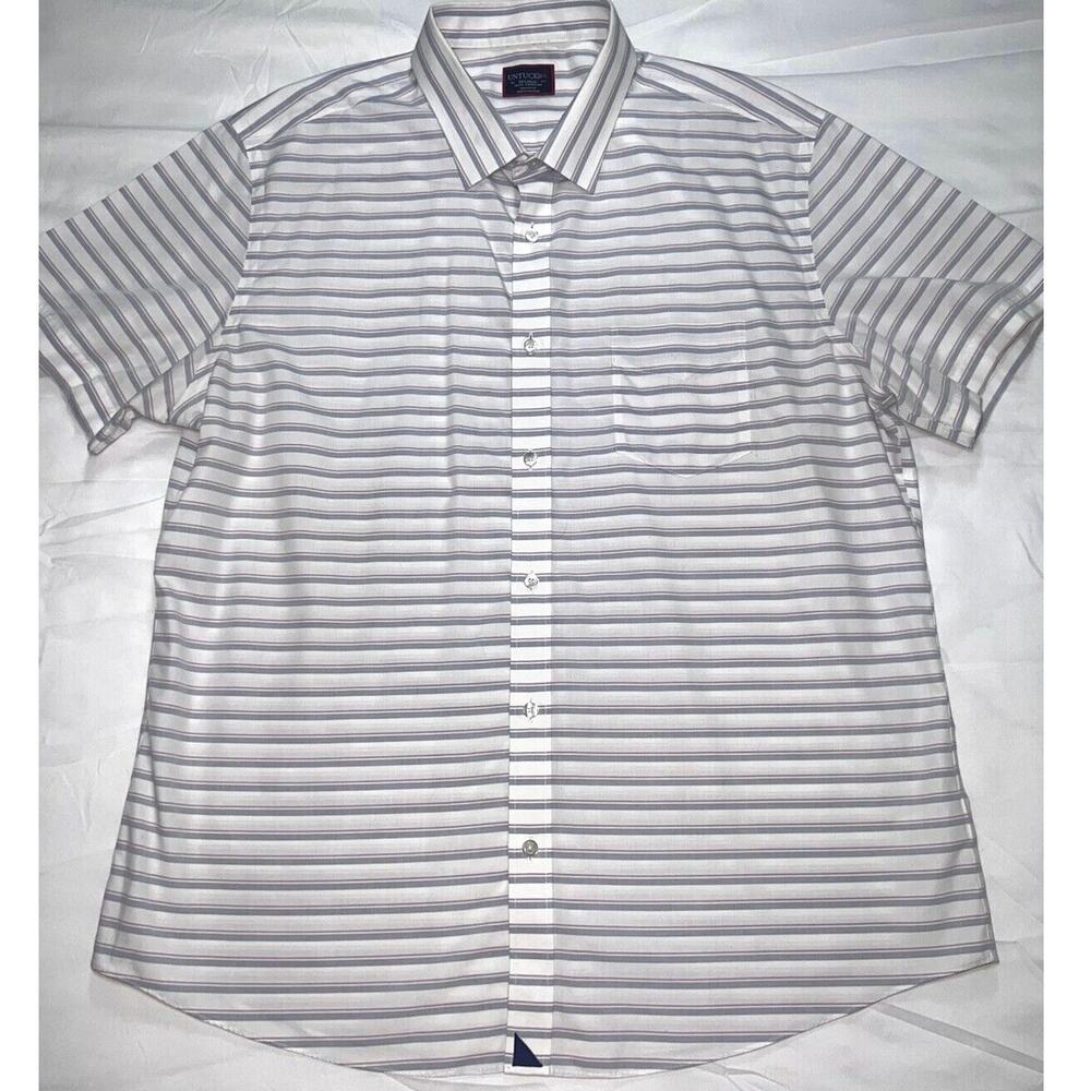 UNTUCKit Shirt Men’s Size XXL Striped Button Up Beringer Wrinkle Free Slim Fit